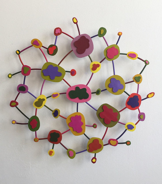 Tom Nussbaum, ‘Flower Power’, 2014, Sculpture, Acrylic on paper and welded steel, Octavia Art Gallery