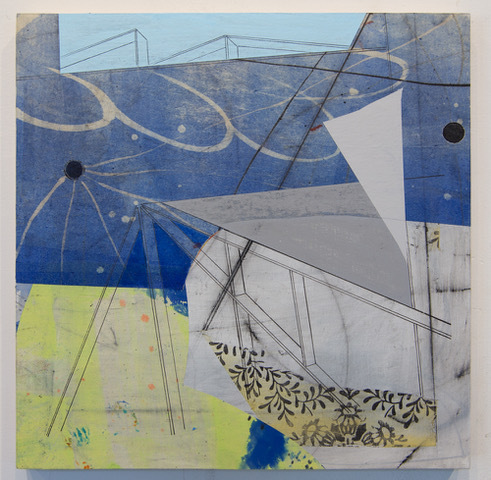 David Collins, ‘Rigging 3’, 2021, Painting, Acrylic and oil on paper mounted on panel, Susan Eley Fine Art