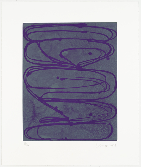 Jill Moser, ‘Violets’, 2019, Print, Color aquatint, Manneken Press