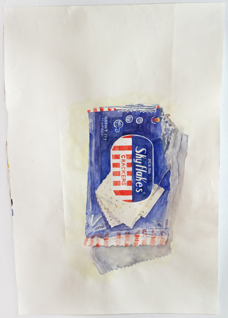 Dawn Clements, ‘Untitled (Skyflakes)’, 2014, Drawing, Collage or other Work on Paper, Watercolor on paper, Pierogi