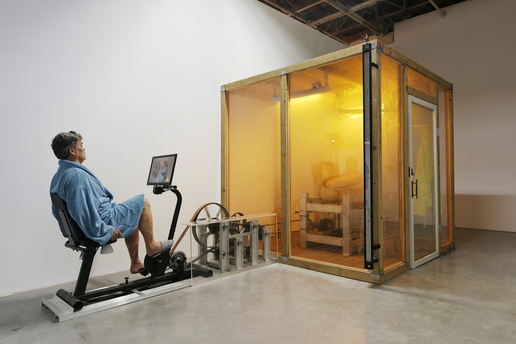 Exhibition view of Mika Rottenberg, Palais de Tokyo (23.06 – 11.09.2016). Photo : Aurélien Mole Exhibition view of Mika Rottenberg, Palais de Tokyo (23.06 – 11.09.2016). Photo : Aurélien Mole