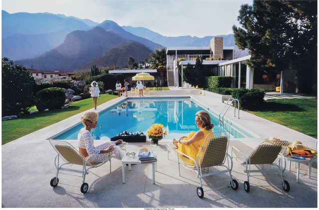 Slim Aarons | Poolside Gossip (1970) | Artsy