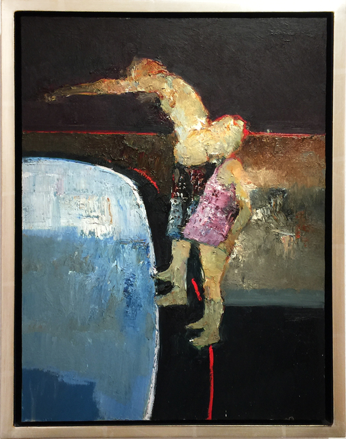 Danny McCaw, ‘Diving In’, 2018, Painting, Oil in board (framed), Sue Greenwood Fine Art