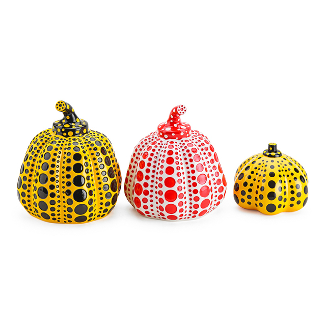 Yayoi Kusama, ‘Three Pumpkins (Red And Yellow)’, Rago/Wright