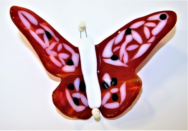 Mariana Villanueva, ‘Red Passion small butterfly nr.9 ’, 2017, Design/Decorative Art, Glass modeled by the fusion method at high temperature, Renaissance Art Gallery