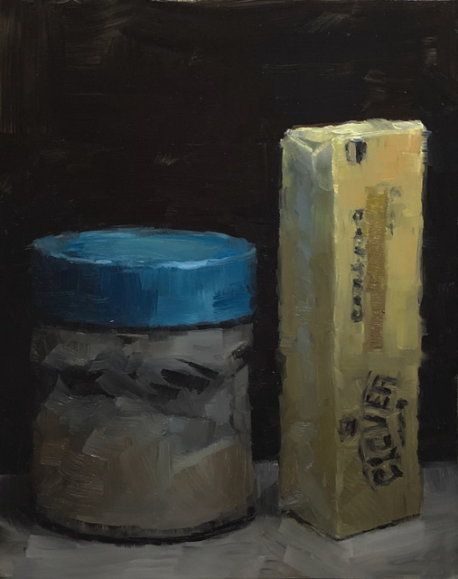 Tom Giesler, ‘Short Fat Tall Fat #1: bacon fat and butter’, 2019, Painting, Oil on panel, McVarish Gallery