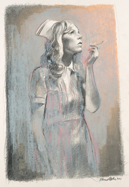Mercedes Helnwein, ‘Junkyard Feeling II’, 2013, Drawing, Collage or other Work on Paper, Black pencil and oil pastel on paper, KP Projects