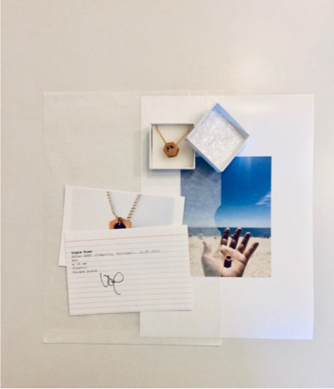 Ligia Dias,
After ANNI,
2018
Silver Gold Plated, Plastic
20 x 0,5 cm Ligia Dias,
After ANNI,
2018
Silver Gold Plated, Plastic
20 x 0,5 cm
