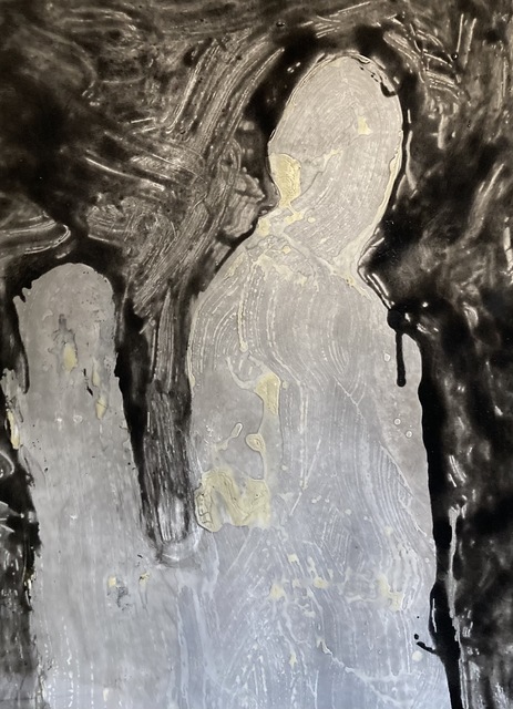 Case Baumgarten, ‘Colorless Night’, 2020, Mixed Media, Stain and resin on paper, Anne Neilson Fine Art