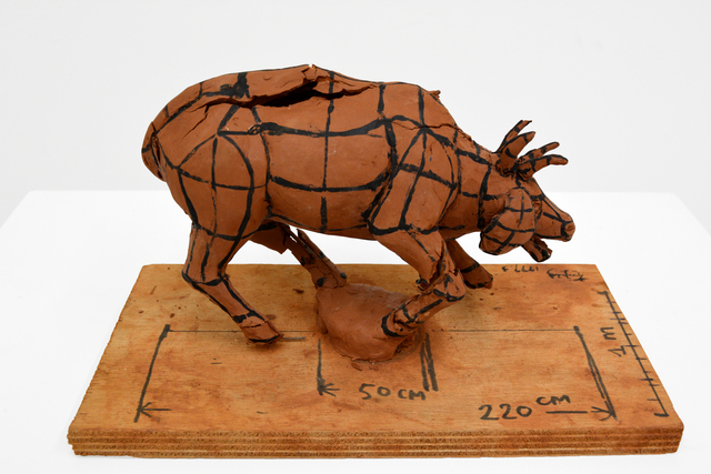 Huang Yong Ping 黄永砯, ‘Maquette for the 1999 Venice Biennale, Pavilion of France, One Man Nine Animals, Figure 1’, 1999, Ethan Cohen New York