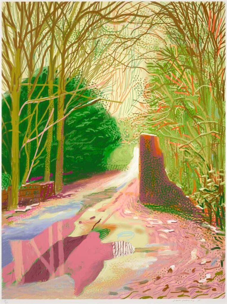 David Hockney - The Arrival of Spring in Woldgate, East Yorkshire in 2011 (twenty eleven) - 2 January