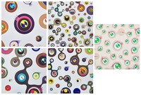 Takashi Murakami - Jellyfish Eyes - White 1-4, Cream (Five Works)