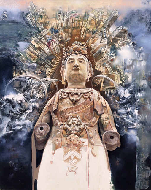Zhong Biao 钟彪, ‘Namaste’, 2018, Painting, Oil & acrylic on canvas, Yang Gallery