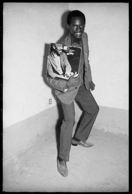 Malick Sidibé, ‘Montrant un Disque’, 1972, Photography, Gelatin silver print, printed 1998, GALLERY FIFTY ONE