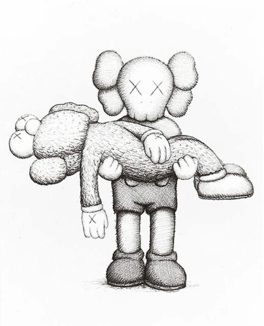 KAWS, ‘KAWS LIMITED EDITION ART BOOK WITH SCREENPRINT 2019’, 2019, Print, Screenprint on Arches Aquarelle 300gsm paper; Limited Edition art Book, Gin Huang Gallery