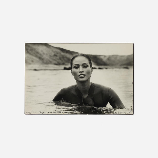 Peter Beard, ‘Beverly Johnson’, 1973, Photography, Gelatin silver print with ink, Rago/Wright