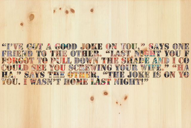 Richard Prince, ‘Joke on You’, 2008, Mixed Media, Mixed media on wood panel, Two Palms