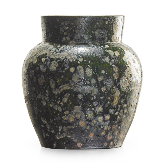 George Ohr, ‘Large vase, green and gunmetal blister glaze, Biloxi, MS’, 1897-1900, Rago/Wright