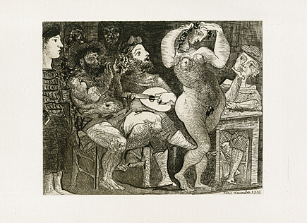 Pablo Picasso, ‘Au Cabaret / En la Taberna. Pêcheurs catalans en bordée.’, 1942, Galerie Boisseree