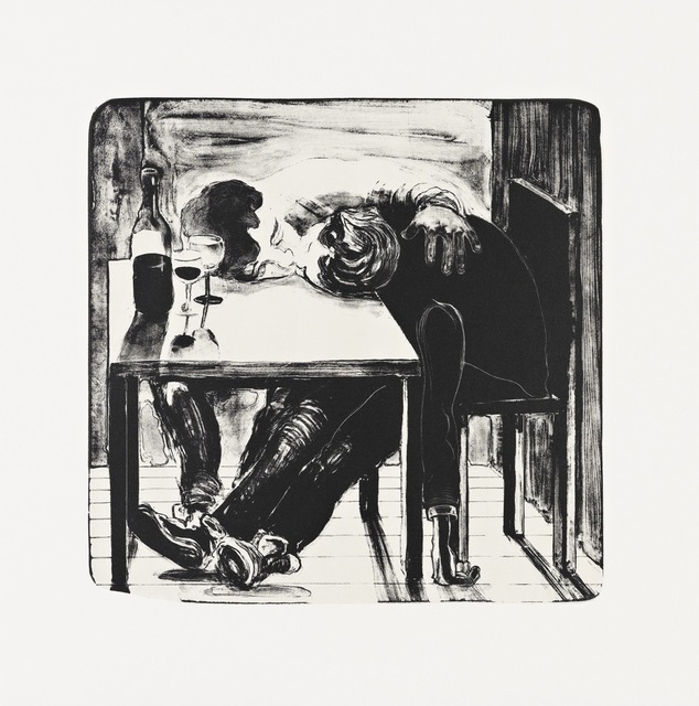 Nicole Eisenman, ‘Sloppy Bar room Kiss’, 2011, Print, Lithograph, Edition:25, Jungle Press