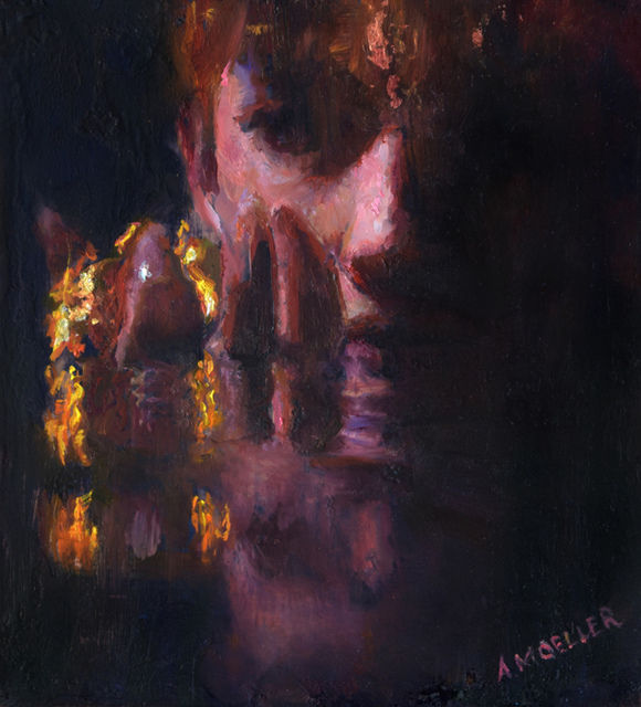 Ann Moeller Steverson, ‘Offering’, 2021, Painting, Oil on Copper, Abend Gallery