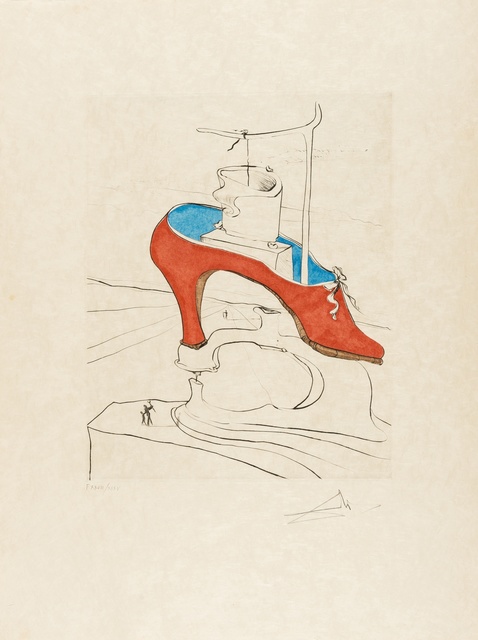 Salvador Dalí, ‘The Curse Overthrown (Field 74-8E; M&L 666d)’, 1974, Print, Etching with extensive handcolouring, Forum Auctions