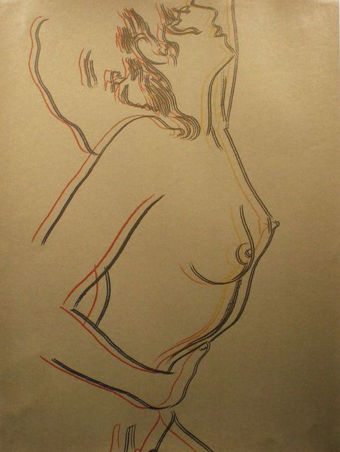 Andy Warhol, ‘Love - Gold (Unique Silk-Screen on gold paper) (FSII.310)’, 1983, Reuben Colley Fine Art