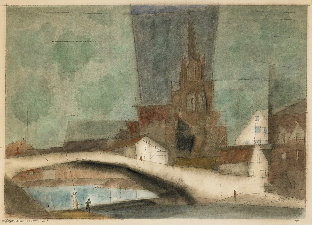 Lyonel Feininger | Kirche von Treptow a. R. (The Church of Treptow on ...