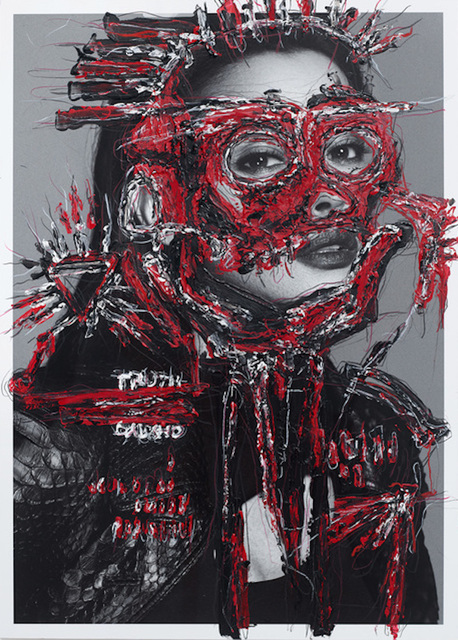 Hunter & Gatti, ‘IWMYAS, Untitled II’, 2017, Photography, Wax, acrylic oil pastel on glicée print archival metallic paper., The Art Design Project