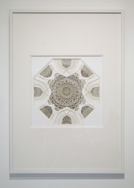 Julia Ibbini, ‘"Untitled Study" (Sultan)’, ca. 2017, Drawing, Collage or other Work on Paper, Lasercut paper over metallic insets, Parlor Gallery