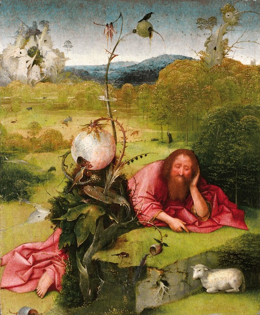 Hieronymus Bosch, ‘Saint John the Baptist in the Wilderness’, ca. 1489, Painting, Oil on panel, Museo Nacional del Prado