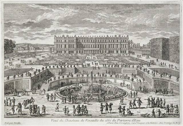 Adam Perelle, ‘Veue du chasteau de Versailles (View of Versailles, garden facade)’, ca. 1680, Château de Versailles