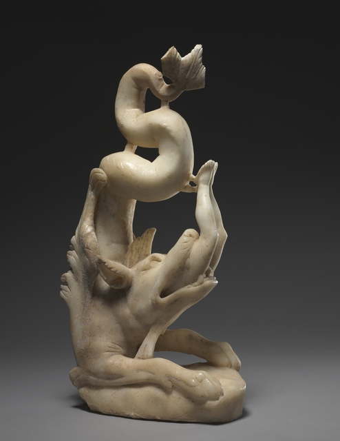 Late Roman, Asia Minor, early Christian, 3rd century, ‘Jonah Swallowed’, 280-290, Sculpture, Marble, Cleveland Museum of Art