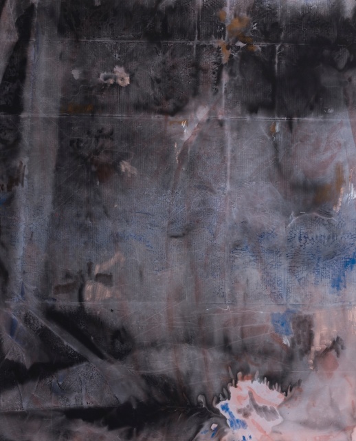 Matt Arbuckle, ‘Mind Maps’, 2018, Painting, Dye and oil stick on knitted polyester, Tim Melville Gallery
