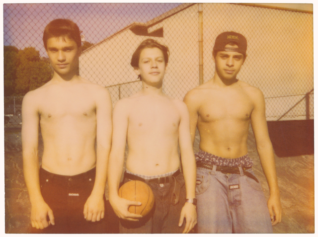 Stefanie Schneider, ‘Three Boys’, 1997, Photography, Digital C-Print based on a Polaroid, not mounted, Instantdreams