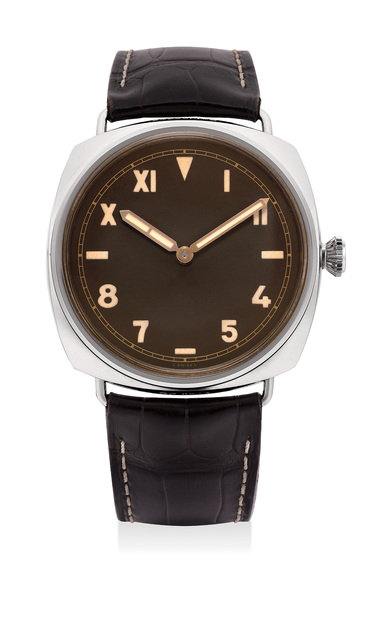 Panerai, ‘A fine and rare limited edition white gold wristwatch with California dial, 3-day power reserve, guarantee and fitted presentation box, numbered 103 of a limited edition of 501 pieces’, 2012, Phillips