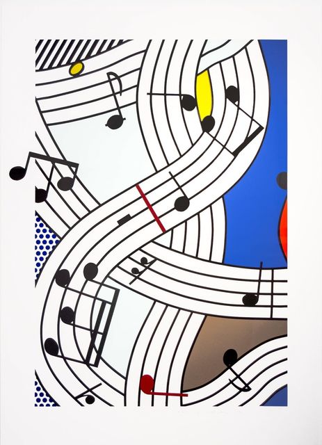 Roy Lichtenstein, ‘Composition 1’, 1996, Print, Screenprint in colors on Lanaquarelle Watercolor paper, David Benrimon Fine Art