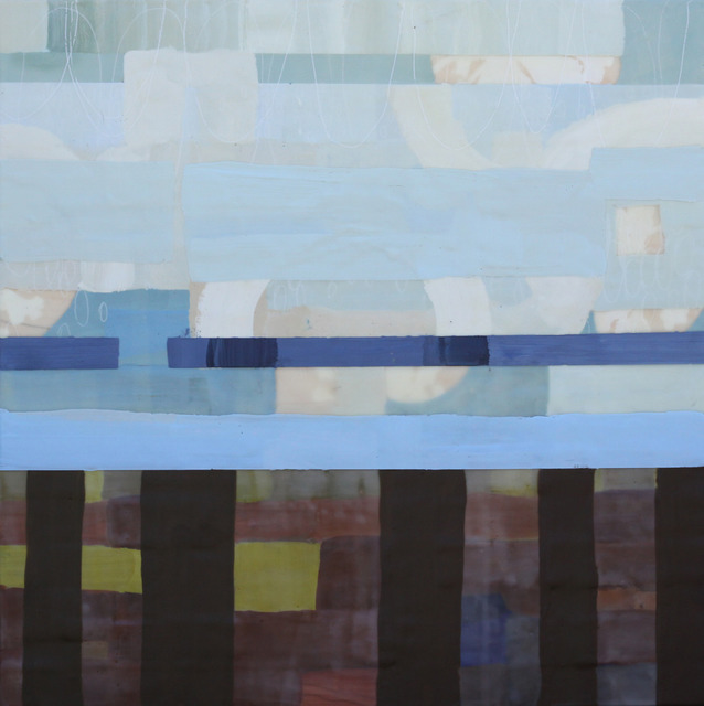 Amber George, ‘May Grey’, 2014, Painting, Encaustic on panel, Susan Eley Fine Art