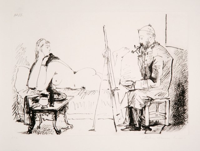 Pablo Picasso, ‘Le Peintre et son Modèle, 1955’, 1979-1982, Print, Lithograph on Arches paper, RoGallery