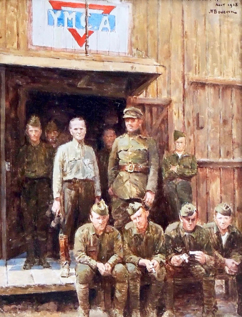 Joseph Felix Bouchor, ‘American Soldier YMCA’, 1918, The Illustrated Gallery