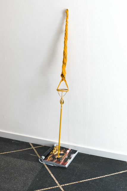 Nanna Abell, ‘Flâneur Forever’, Sculpture, Swim suit, concrete mixer, magazine, Galleri Susanne Ottesen