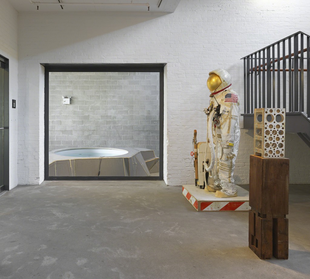 Installation view, Area 8, The Prehistory of Tea in Space. "Tom Sachs: Tea Ceremony," March 23–July 24, 2016. © The Isamu Noguchi Foundation and Garden Museum, New York. Photo: Genevieve Hanson. Installation view, Area 8, The Prehistory of Tea in Space. "Tom Sachs: Tea Ceremony," March 23–July 24, 2016. © The Isamu Noguchi Foundation and Garden Museum, New York. Photo: Genevieve Hanson.