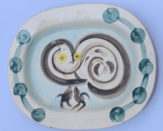 Pablo Picasso, ‘Wood-owl (A.R. 48)’, 1948, Design/Decorative Art, White earthenware clay, decoration in oxides under glaze, Invertirenarte.es