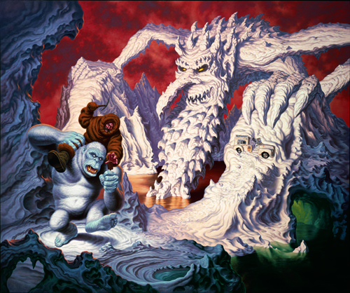 Todd Schorr, ‘The Last Polar Expedition of Commander Peary’, 2012, Painting, Acrylic on canvas, KP Projects