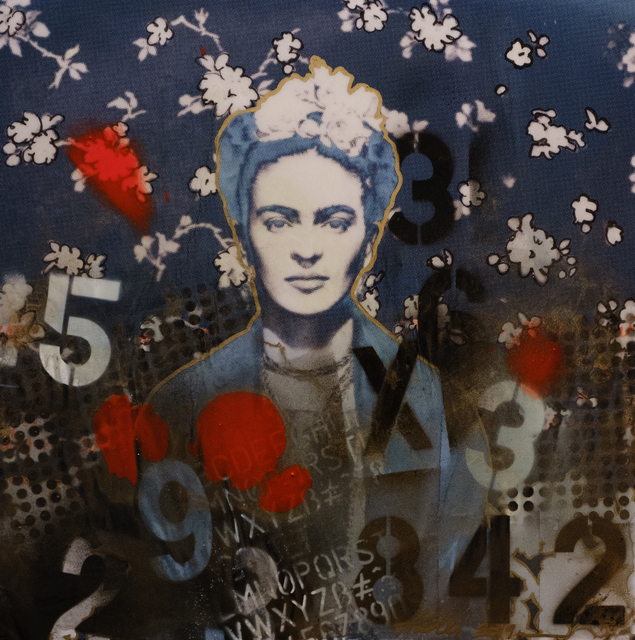Fidel Rodriguez, ‘Frida Said So’, 2019, Mixed Media, Mixed media, gold pigment, and resin on canvas, ARTSPACE 8