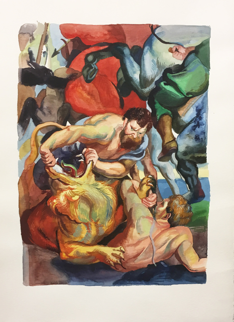 Thomas John Carlson, ‘Rubens Study 3’, 2017, Drawing, Collage or other Work on Paper, Watercolor on paper, Deep Space Gallery