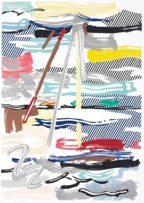 Roy Lichtenstein - Sunshine Through the Clouds, from Landscape Series