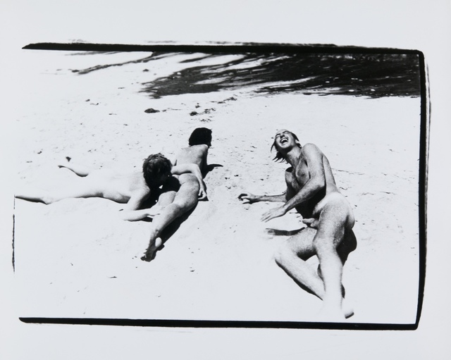 Andy Warhol, ‘Christopher Makos, Pat Cleveland and Jon Gould on Beach’, 1981, Hedges Projects