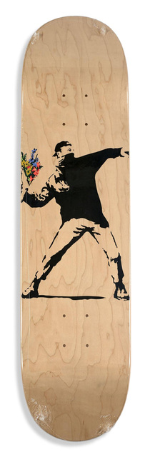 Banksy, ‘Flower Thrower skate deck’, 2016, EHC Fine Art Gallery Auction