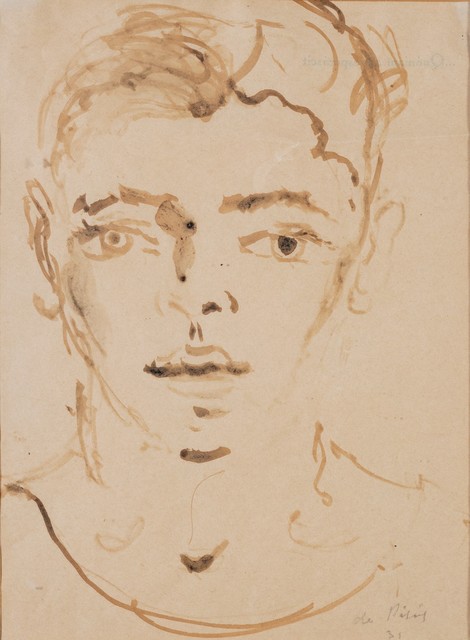 Filippo De Pisis, ‘Young boy face’, 1931, Finarte